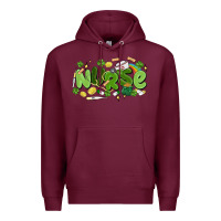 Burgundy st.patrick's day nurse Premium Hoodie - MaliasSmallBusiness