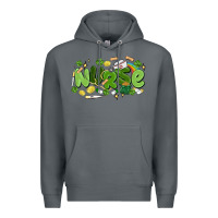 Rock st.patrick's day nurse Premium Hoodie - MaliasSmallBusiness
