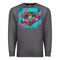 Charcoal Heather racing pink tumbler Premium Sweatshirt - AdoDesignShop