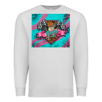 Dove Grey racing pink tumbler Premium Sweatshirt - AdoDesignShop