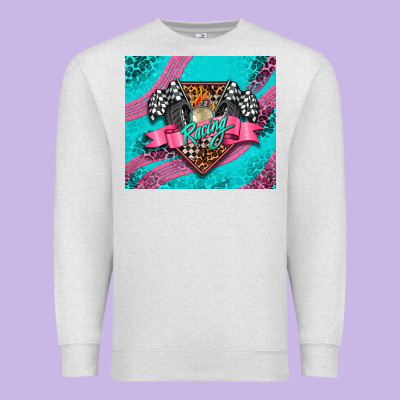 Racing Pink Tumbler Premium Sweatshirt Designed By Adodesignshop
