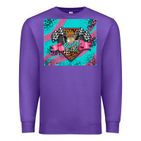 Purple racing pink tumbler Premium Sweatshirt - AdoDesignShop