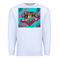 White racing pink tumbler Premium Sweatshirt - AdoDesignShop