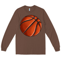 Chestnut basketball Long Sleeve Tee - texasbilliewilder