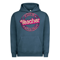 Pigment Midnight Navy come on teacher let's go teach Urban Hoodie - MaliasSmallBusiness