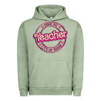 Pigment Oil Green come on teacher let's go teach Urban Hoodie - MaliasSmallBusiness