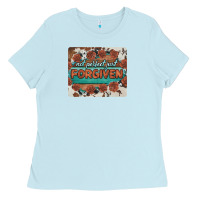 Baby Blue not perfect just forgiven Ladies Tee - BarkalooDesign