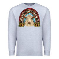 Heather Grey charolais  rainbow Premium Sweatshirt - JahusDesignShop