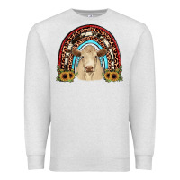Oatmeal Heather charolais  rainbow Premium Sweatshirt - JahusDesignShop