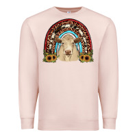 Pale Pink charolais  rainbow Premium Sweatshirt - JahusDesignShop