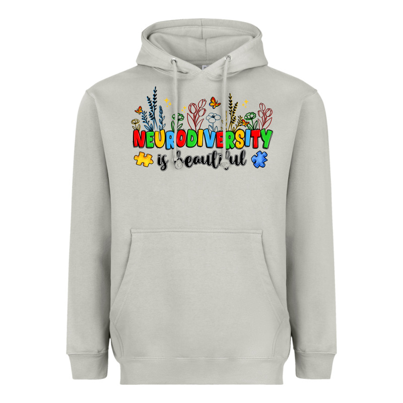 Neurodiversity Is Beautiful Heavyweight Hoodie by JahusDesignShop | Teevron