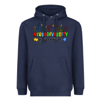 Navy neurodiversity is beautiful Heavyweight Hoodie - JahusDesignShop