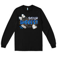 Black little sister biggest fan volleyball Long Sleeve Tee - Zillion Design Studio