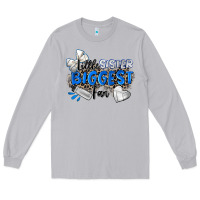 Little Sister Biggest Fan Volleyball Long Sleeve Tee | Teevron