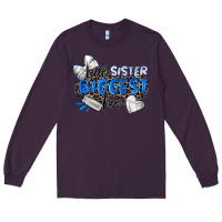 Plum little sister biggest fan volleyball Long Sleeve Tee - Zillion Design Studio