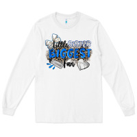 White little sister biggest fan volleyball Long Sleeve Tee - Zillion Design Studio