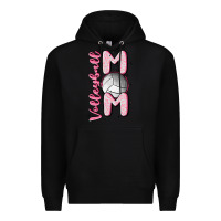Black volleyball mom Premium Hoodie - MaliasSmallBusiness