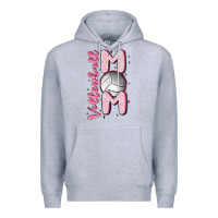Heather Grey volleyball mom Premium Hoodie - MaliasSmallBusiness