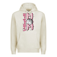 Oatmeal Heather volleyball mom Premium Hoodie - MaliasSmallBusiness