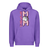 Purple volleyball mom Premium Hoodie - MaliasSmallBusiness