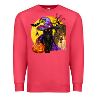 Cardinal black witch cat coffin and moon Premium Sweatshirt - BundleAndBundleShop