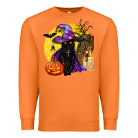 Carrot black witch cat coffin and moon Premium Sweatshirt - BundleAndBundleShop