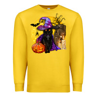 Lemon black witch cat coffin and moon Premium Sweatshirt - BundleAndBundleShop