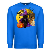 True Royal black witch cat coffin and moon Premium Sweatshirt - BundleAndBundleShop