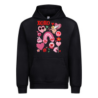 Black cute valentines day Urban Hoodie - MaliasSmallBusiness