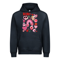 Navy cute valentines day Urban Hoodie - MaliasSmallBusiness