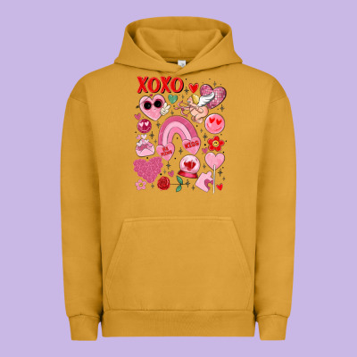 Cute Valentines Day Urban Hoodie Designed By Maliassmallbusiness