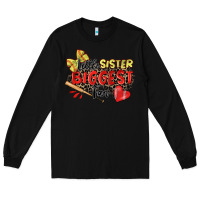 Black little sister biggest fan softball Long Sleeve Tee - Zillion Design Studio