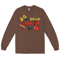 Chestnut little sister biggest fan softball Long Sleeve Tee - Zillion Design Studio