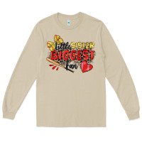 Mushroom little sister biggest fan softball Long Sleeve Tee - Zillion Design Studio