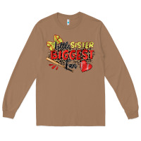 Toasted Coconut little sister biggest fan softball Long Sleeve Tee - Zillion Design Studio