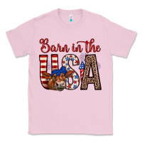 Bubblegum Pink barn in the usa Classic Tee - Zillion Design Studio