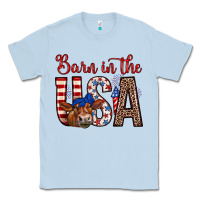 Dusty Blue barn in the usa Classic Tee - Zillion Design Studio
