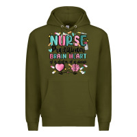 Army Green nurse practitioner Premium Hoodie - MaliasSmallBusiness
