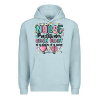 Blue Mist nurse practitioner Premium Hoodie - MaliasSmallBusiness
