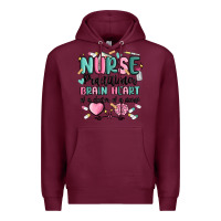 Burgundy nurse practitioner Premium Hoodie - MaliasSmallBusiness