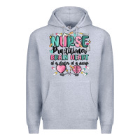 Heather Grey nurse practitioner Premium Hoodie - MaliasSmallBusiness