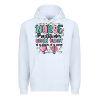 White nurse practitioner Premium Hoodie - MaliasSmallBusiness