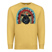 Antique Gold black angus  rainbow Premium Sweatshirt - JahusDesignShop