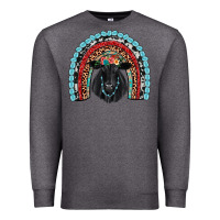 Charcoal Heather black angus  rainbow Premium Sweatshirt - JahusDesignShop