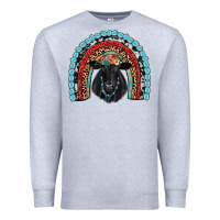 Heather Grey black angus  rainbow Premium Sweatshirt - JahusDesignShop