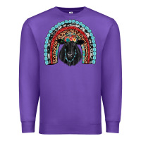 Purple black angus  rainbow Premium Sweatshirt - JahusDesignShop