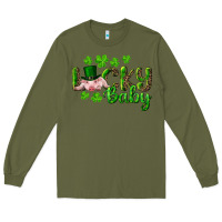 Army Green Lucky Baby With Pig Long Sleeve Tee - RanaPortraitStore