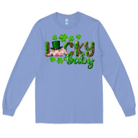 Colony Blue Lucky Baby With Pig Long Sleeve Tee - RanaPortraitStore