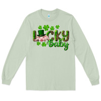 Matcha Lucky Baby With Pig Long Sleeve Tee - RanaPortraitStore