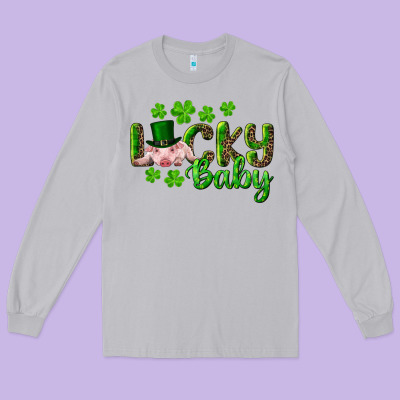 Long Sleeve Tee Lucky Baby With Pig